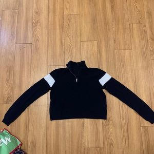 Quarter zip crop top size medium